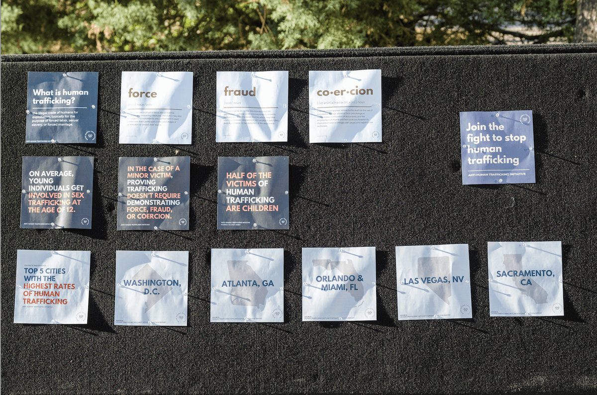 Trafficking awareness cards made for outreach